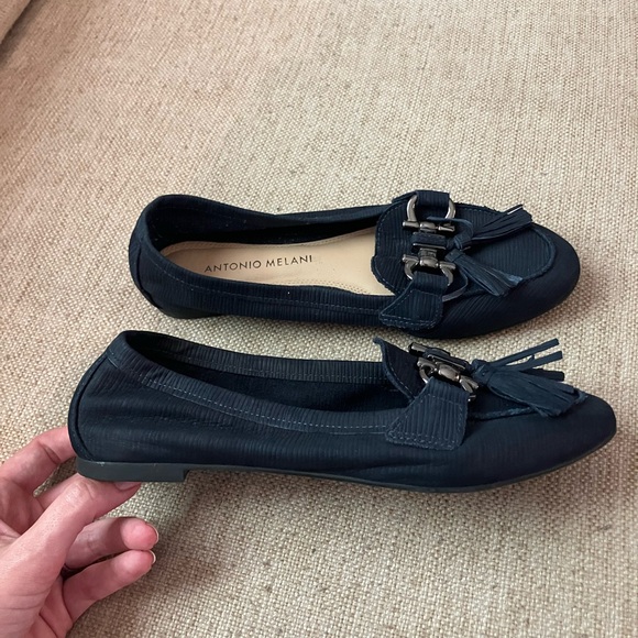 ANTONIO MELANI Shoes - ANTONIO MELANI Black Tassel Loafers